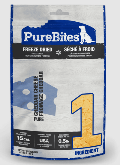 PureBites Freeze Dried Treats for Dogs - Cheddar Cheese