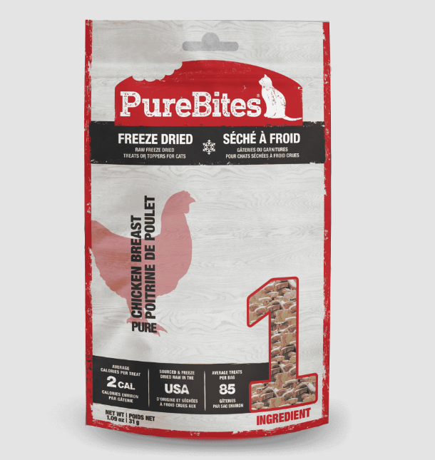 PureBites Freeze Dried Treats for Cats - Chicken Breast