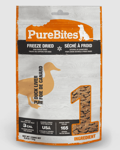 PureBites Freeze Dried Treats for Dogs - Duck Liver
