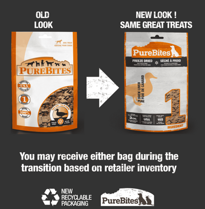 PureBites Freeze Dried Treats for Dogs - Duck Liver