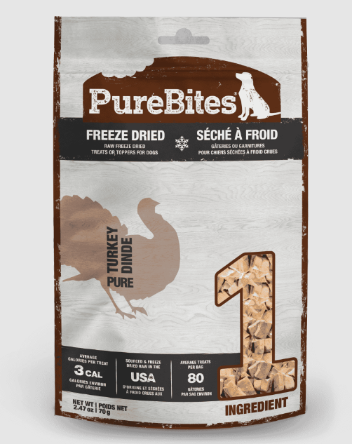 PureBites Freeze Dried Treats for Dogs - Turkey