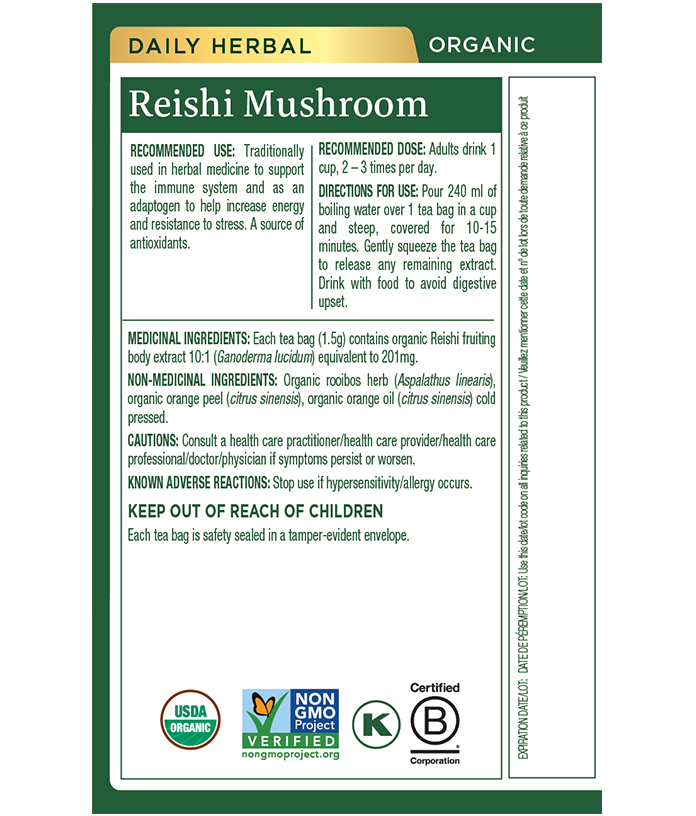 Traditional Medicinals Organic Reishi Mushroom Tea