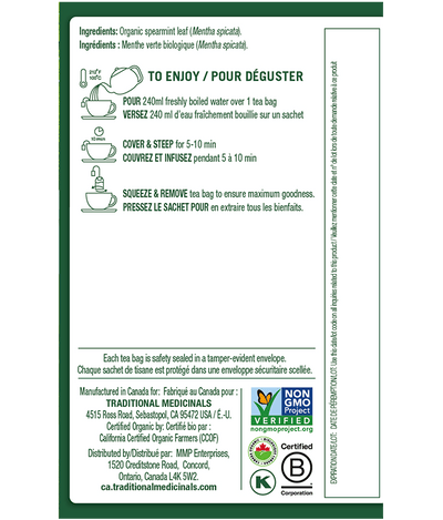 Traditional Medicinals Organic Spearmint Tea - Vitamin Tree