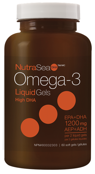 NutraSea DHA Omega-3 Liquid Gels High DHA