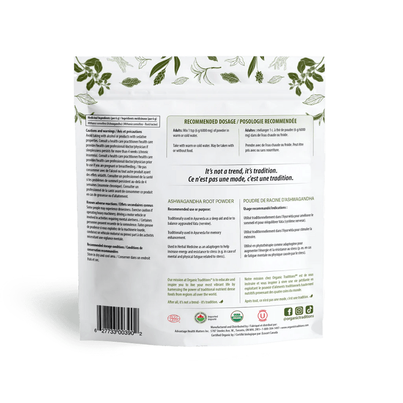 Organic Traditions Ashwagandha Powder