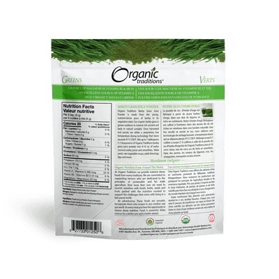 Organic Traditions Barley Grass Juice Powder