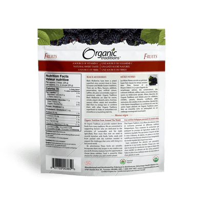 Organic Traditions Black Mulberries