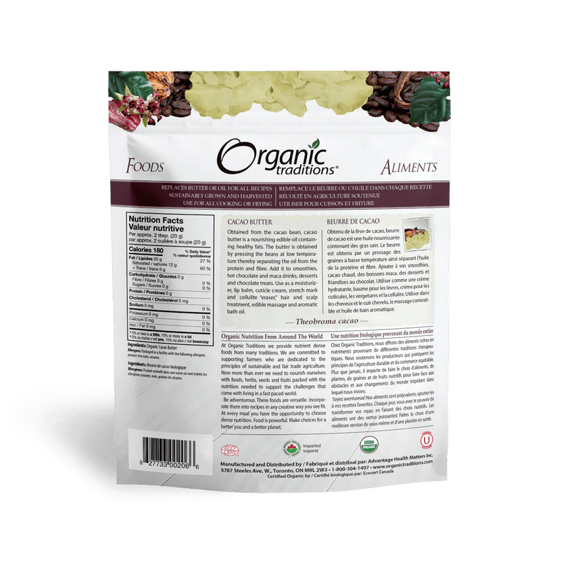 Organic Traditions Cacao Butter