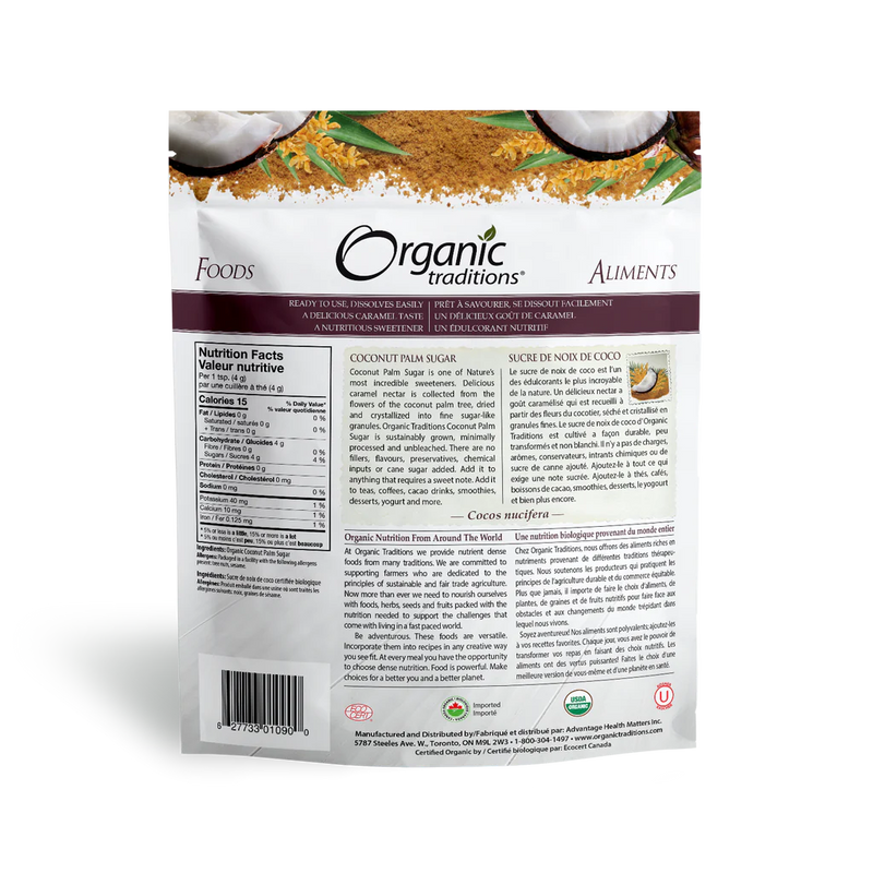 Organic Traditions Coconut Palm Sugar