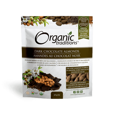 Organic Traditions Dark Chocolate  Almonds