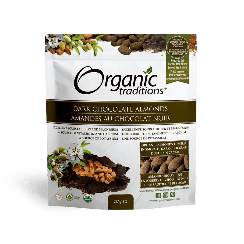 Organic Traditions Dark Chocolate  Almonds