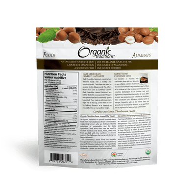 Organic Traditions Dark Chocolate Hazelnuts