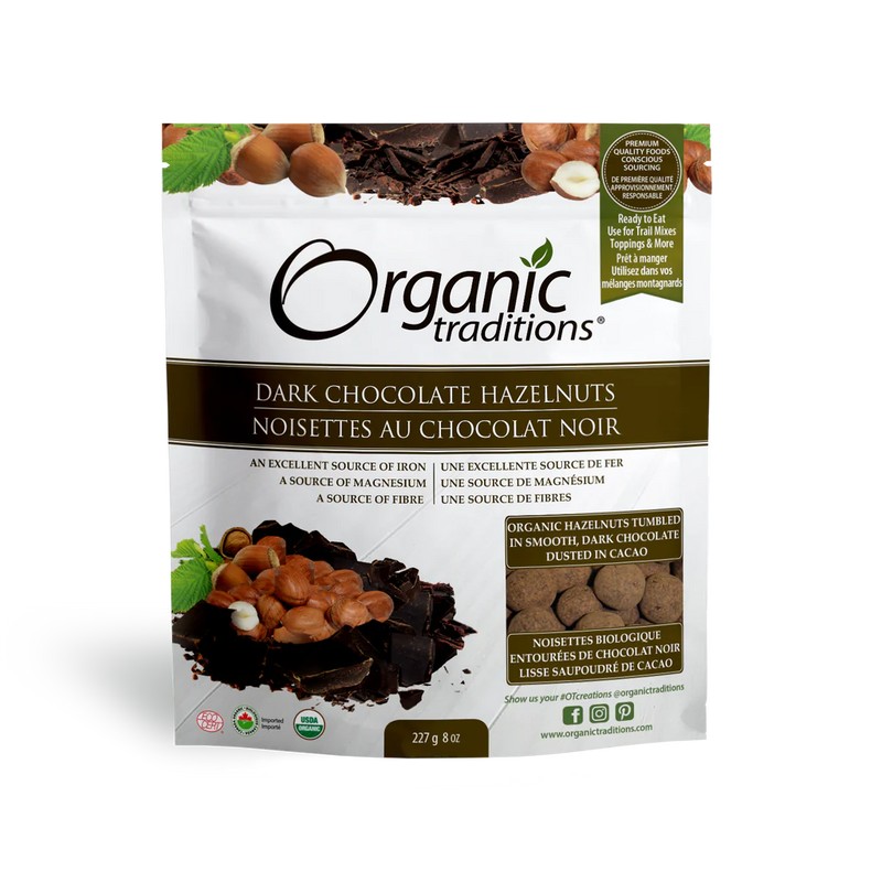 Organic Traditions Dark Chocolate Hazelnuts