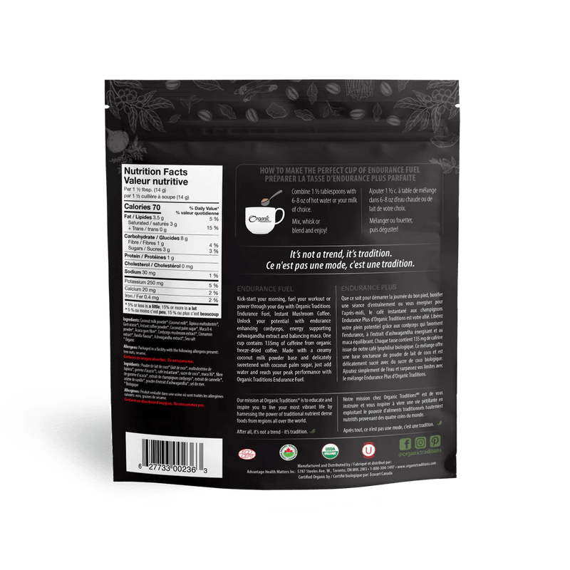 Organic Traditions Endurance Fuel - Vitamin Tree