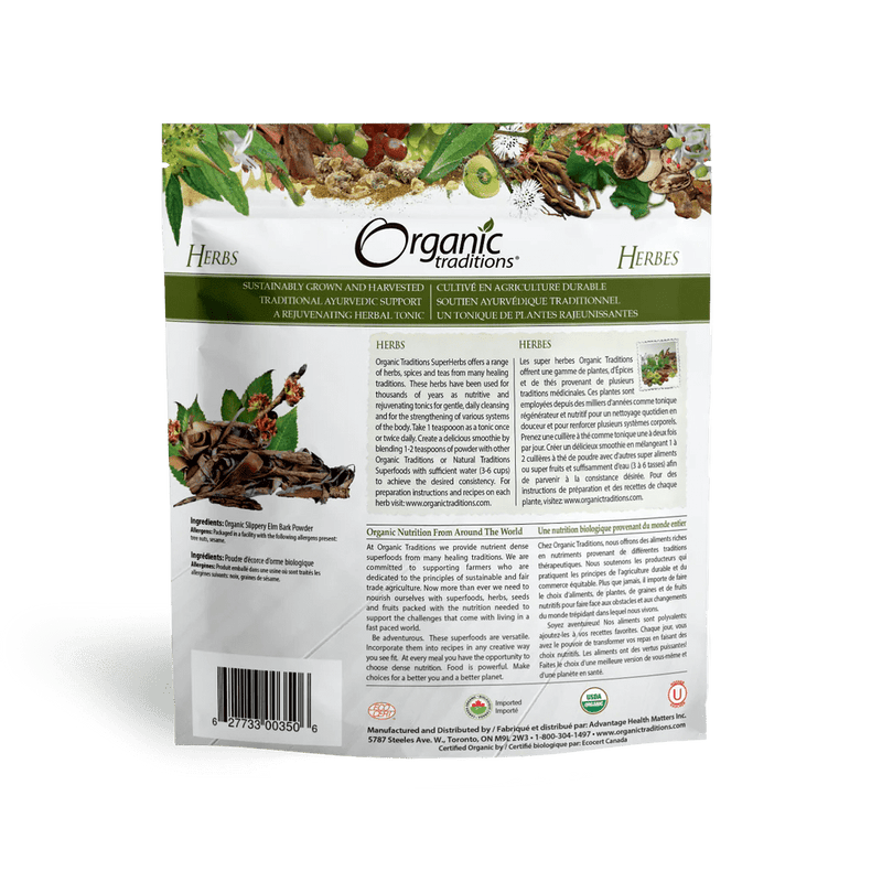 Organic Traditions Slippery Elm Bark Powder