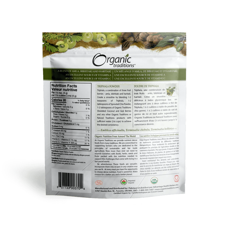 Organic Traditions Triphala Powder