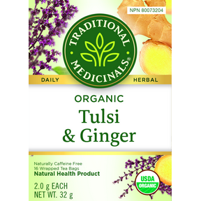 Traditional Medicinals Organic Tulsi With Ginger