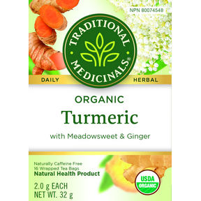 Traditional Medicinals Organic Turmeric with Meadowsweet & Ginger